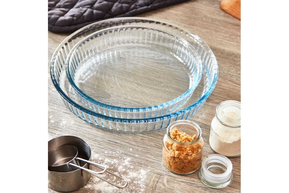 Πυρίμαχα Σκεύη στρογγυλά σετ 2 τεμάχια