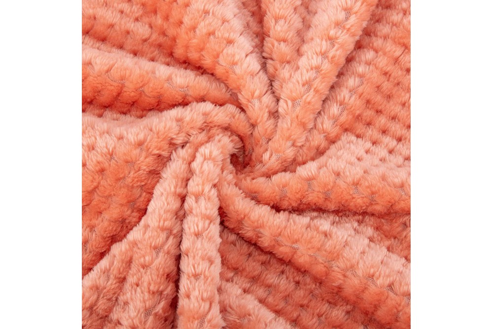 Κουβέρτα Popcorn Coral Μονή 150x220cm. Κουβέρτα Popcorn Coral Μονή 150x220cm.