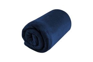 Κουβέρτα Flannel Super Soft Διπλή 200x220cm σκούρο μπλε χρώμα 