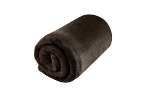 Κουβέρτα Flannel Super Soft Διπλή 200x220cm καφέ χρώμα