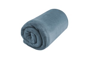 Κουβέρτα Flannel Super Soft Διπλή 200x220cm σιέλ χρώμα