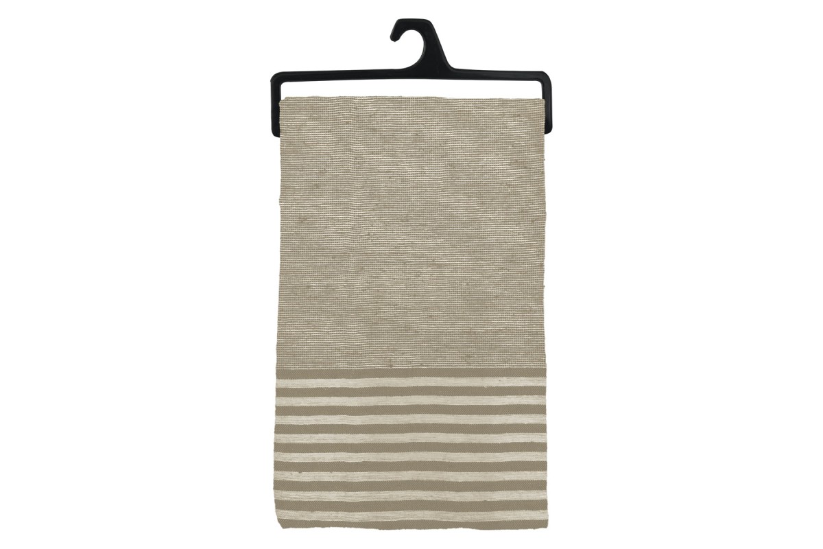 Ριχτάρι με Φάσα Ριγέ Διθέσιο Beige 180x230cm