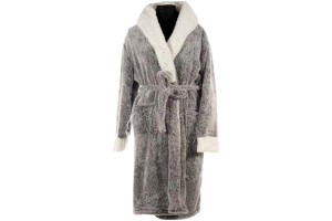 Ρόμπα με κουκούλα Flannel Grey Extra Large