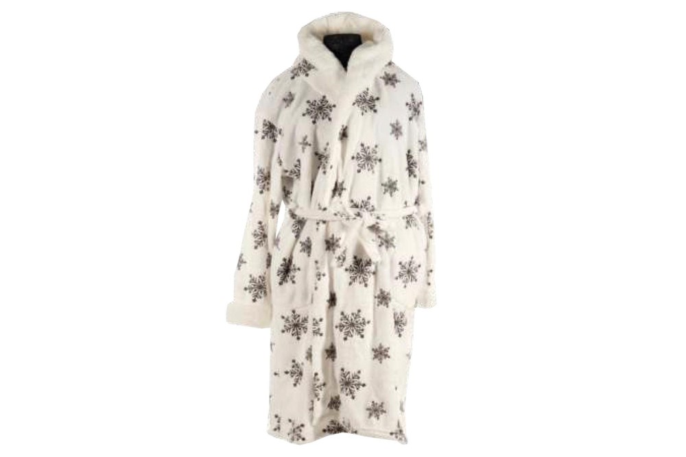 Ρόμπα με κουκούλα Flannel Snowfall Extra Large