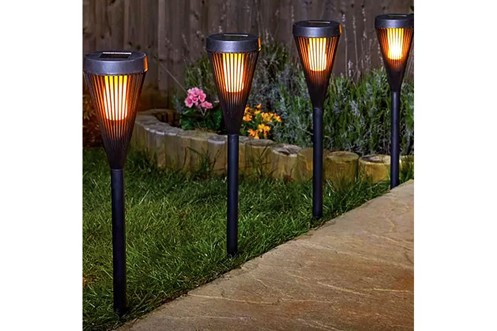 Ηλιακό φανάρι κήπου Led Φ6.5x39 εκ. 