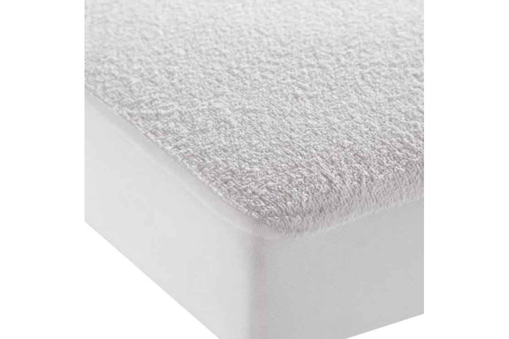 Σεντόνι Πετσετέ Λευκό Aδιάβροχο με λάστιχο Διπλό 160 x 200 + 30cm Σεντόνι Πετσετέ Λευκό Aδιάβροχο με λάστιχο Διπλό 160 x 200 + 30cm