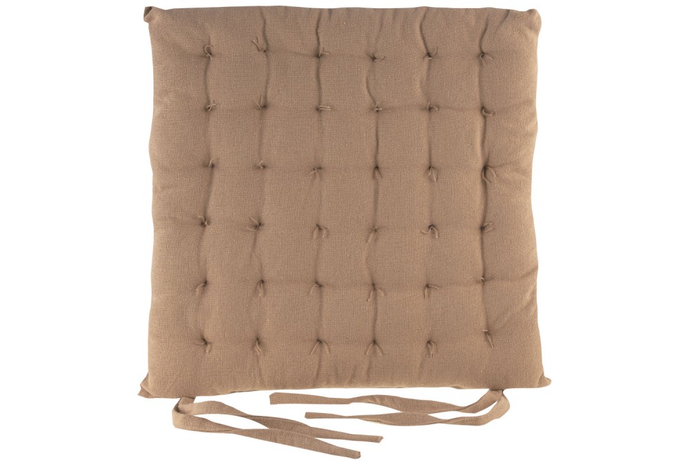 Μαξιλάρι Καρέκλας Υφασμάτινο Μπεζ 40x40cm.
