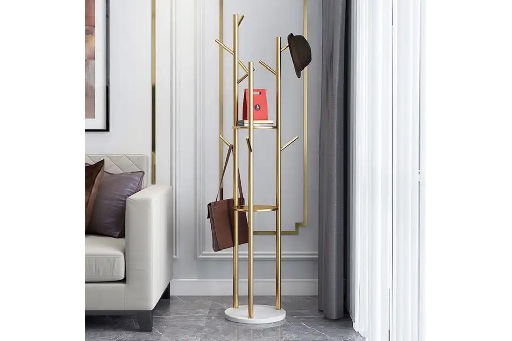 ΚΑΛΟΓΕΡΟΣ ΡΟΥΧΩΝ ΜΕΤΑΛΛΙΚΟΣ ΧΡΥΣΟΣ 30x30x170cm