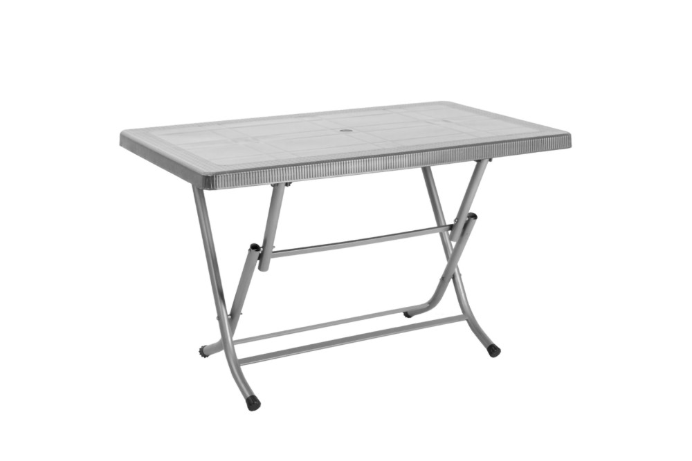 Τραπέζι Πλαστικό Πτυσσόμενο Γκρι Ορθογώνιο 70x120cm Τραπέζι Πλαστικό Πτυσσόμενο Γκρι Ορθογώνιο 70x120cm