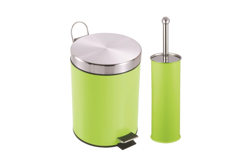 Μεταλλικό Σετ Πιγκάλ και Καλαθάκι Μπάνιου Πράσινο