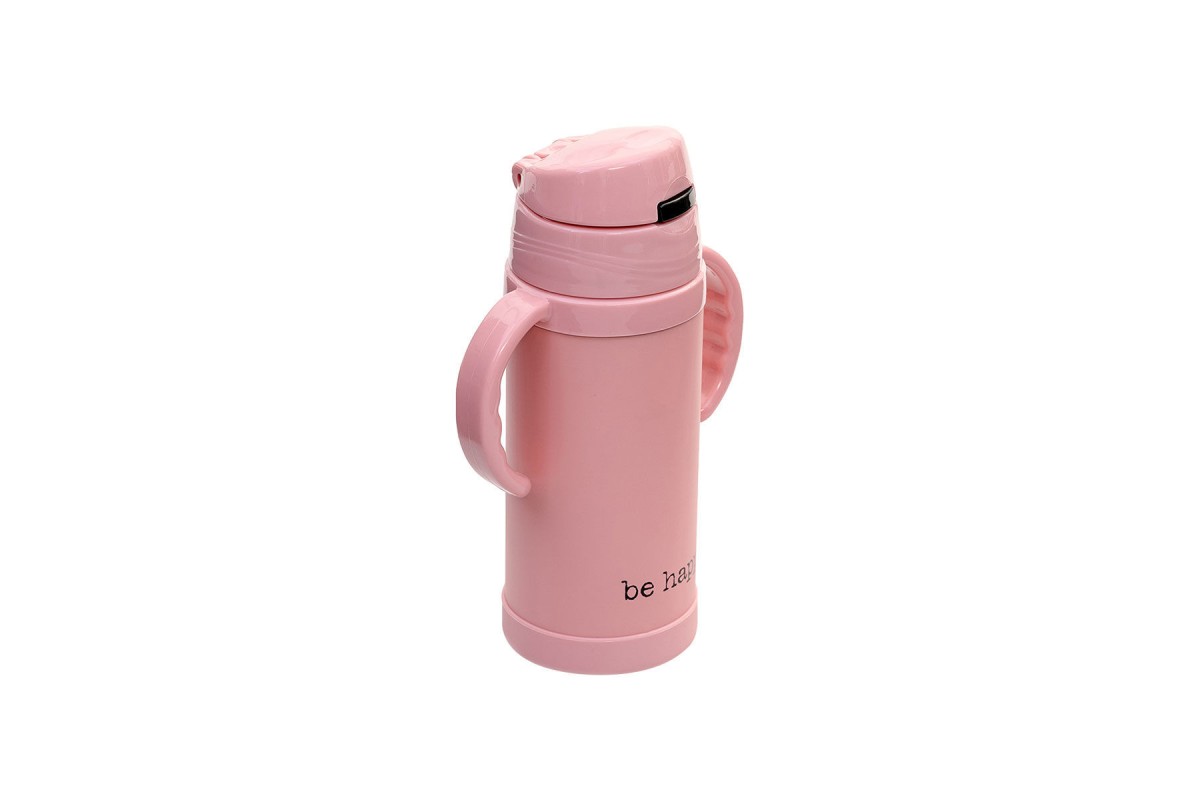 ESTIA ΘΕΡΜΟΣ ΠΑΙΔΙΚΟ SLOGANS ΑΝΟΞΕΙΔΩΤΟ 350ml HAPPY PINK