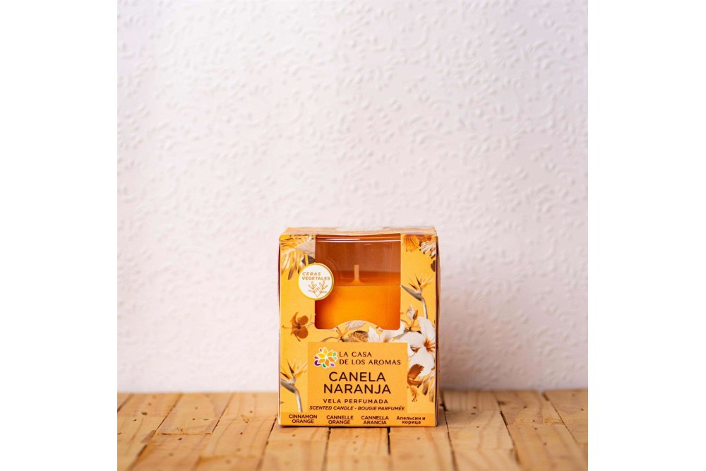Κερί με άρωμα κανέλα πορτοκάλι 140gr