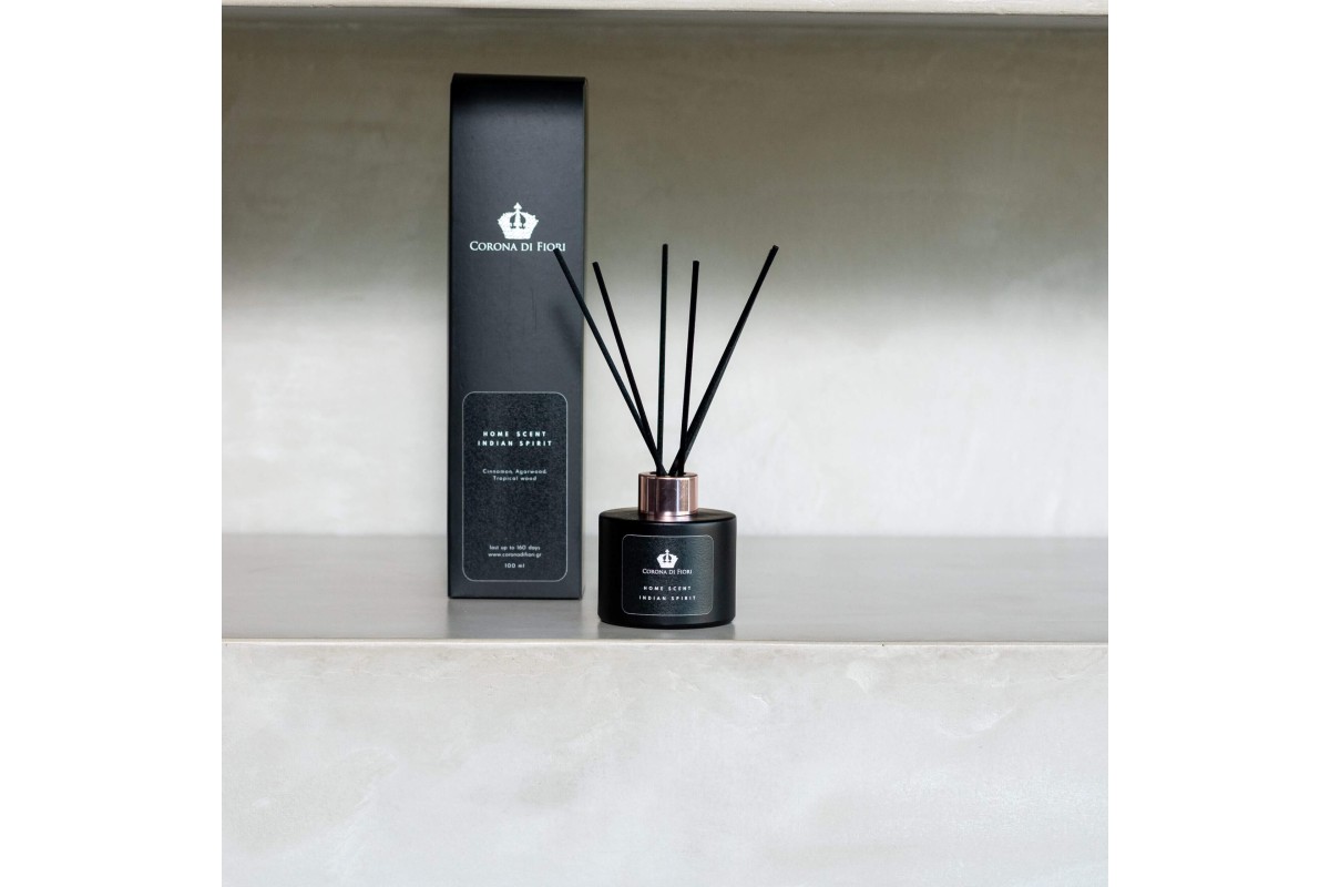 Aρωματικό χώρου με sticks Indian spirit Black edition 100ml