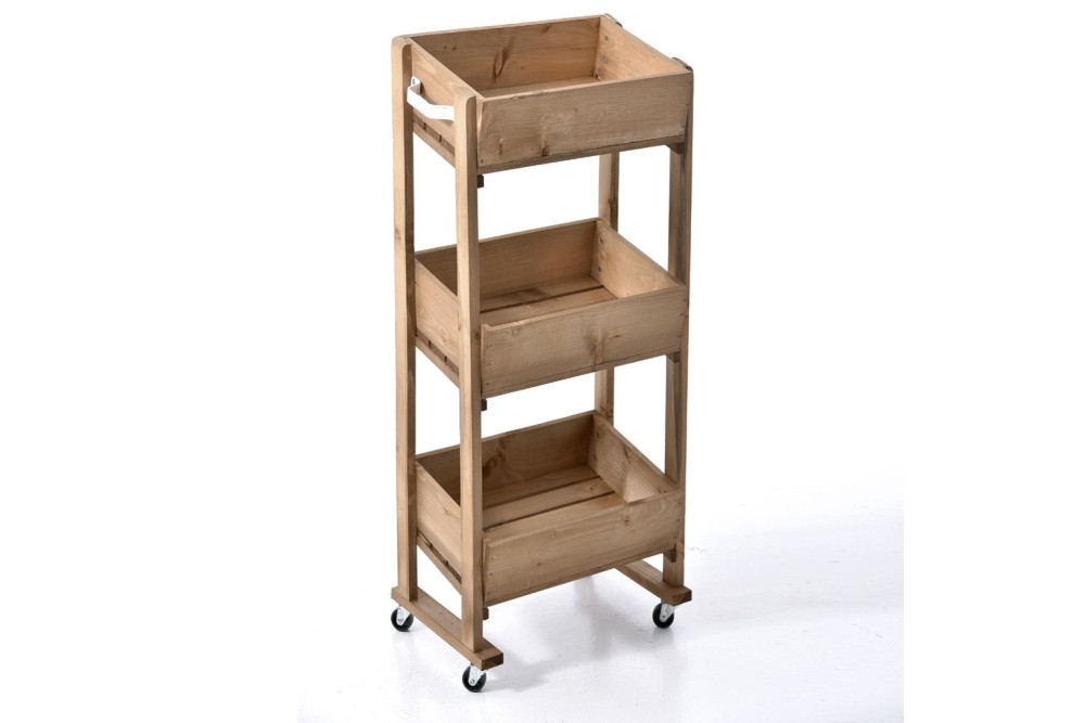 ΡΑΦΙΕΡΑ 3ΠΛΗ ΜΕ ΡΟΔΕΣ 40Χ27Χ95ΕΚ