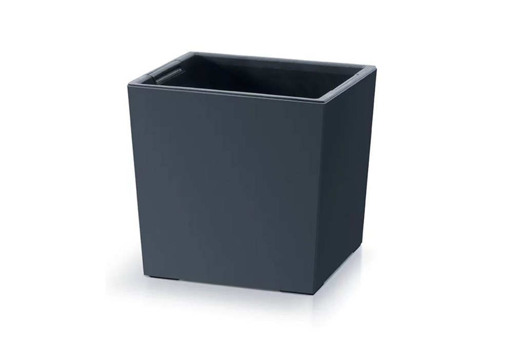 URBI SQUARE LOW ΑΝΘΡΑΚΙ ΠΛΑΣΤΙΚΟ ΚΑΣΠΩ 24Χ24Χ23,5ΕΚ