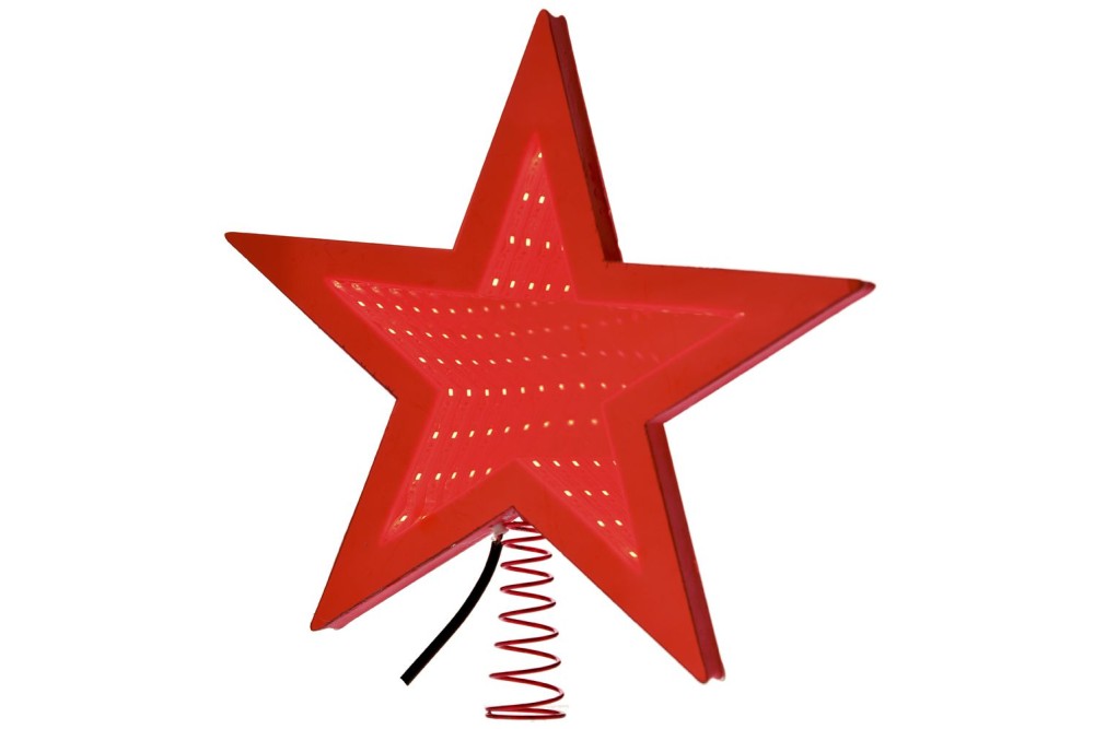 ΚΟΚΚΙΝΟ ΑΣΤΕΡΙ  ΚΟΡΥΦΗ ΔΕΝΔΡΟΥ 3D LED 20ΕΚ ΜΠΑΤΑΡΙΑΣ