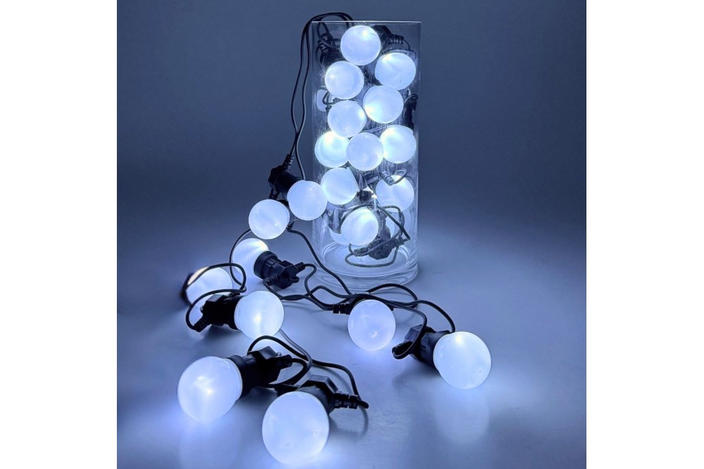 ΛΑΜΠΑΚΙ ΚΗΠΟΥ ΛΕΥΚΟ ΜΕ 25 LED ΛΑΜΠΕΣ 10ΜΕΤΡΑ