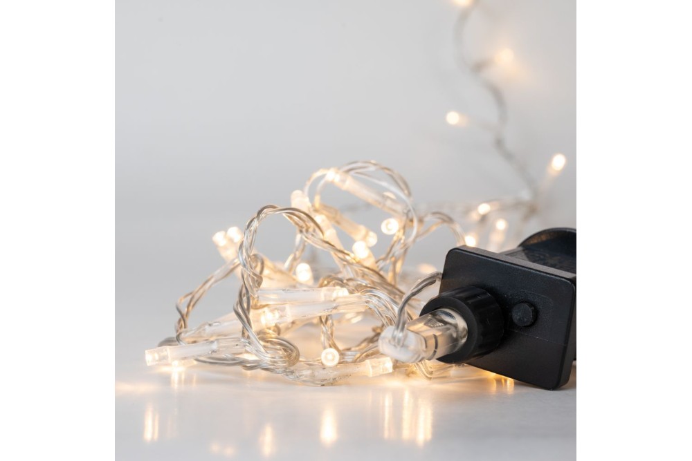 100 LED ΔΙΑΦΑΝΟ ΛΕΥΚΟ 8ΠΡΟΓΡΑΜ 5ΜΕΤΡΑ ΕΣΩΤ AND ΕΞΩΤ ΧΩΡΟΥ