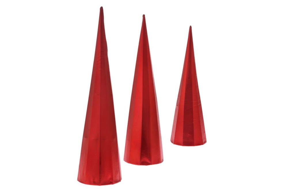 ΚΟΚΚΙΝΟΣ ΥΦΑΣΜΑΤΙΝΟΣ ΚΩΝΟΣ ΣΕΤ 3 40ΕΚ-50ΕΚ-60ΕΚ