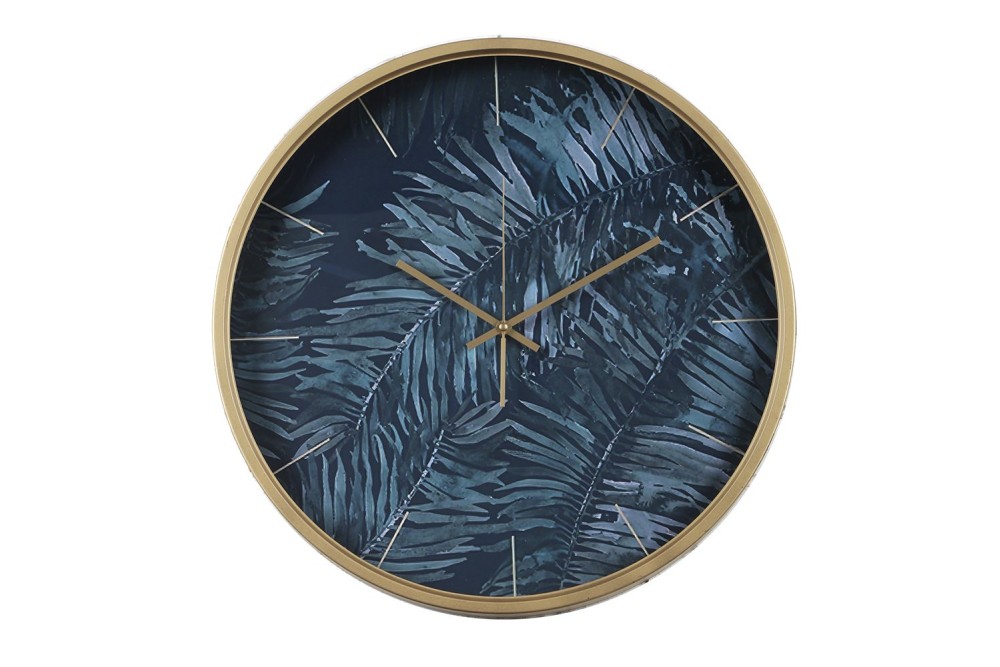 ΧΡΥΣΟ ΜΕΤΑΛΛΙΚΟ ΡΟΛΟΙ ΤΟΙΧΟΥ LEAVES 50x50x6EK ΧΡΥΣΟ ΜΕΤΑΛΛΙΚΟ ΡΟΛΟΙ ΤΟΙΧΟΥ LEAVES 50x50x6EK