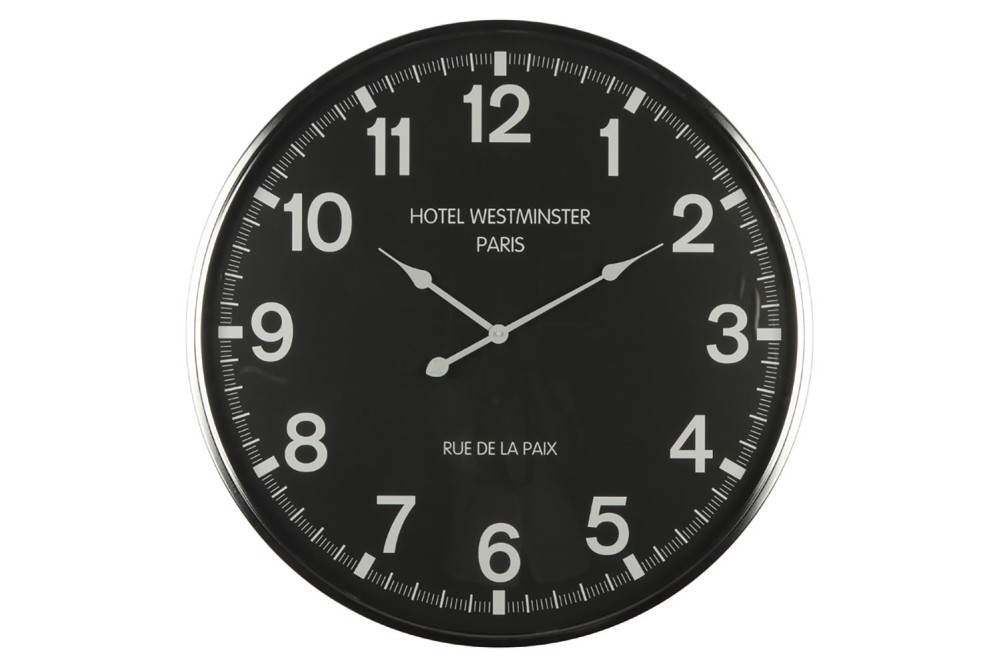 ΑΣΗΜΙ ΜΑΥΡΟ ΜΕΤΑΛΛΙΚΟ ΡΟΛΟΙ ΤΟΙΧΟΥ 75x6EK ΑΣΗΜΙ ΜΑΥΡΟ ΜΕΤΑΛΛΙΚΟ ΡΟΛΟΙ ΤΟΙΧΟΥ 75x6EK