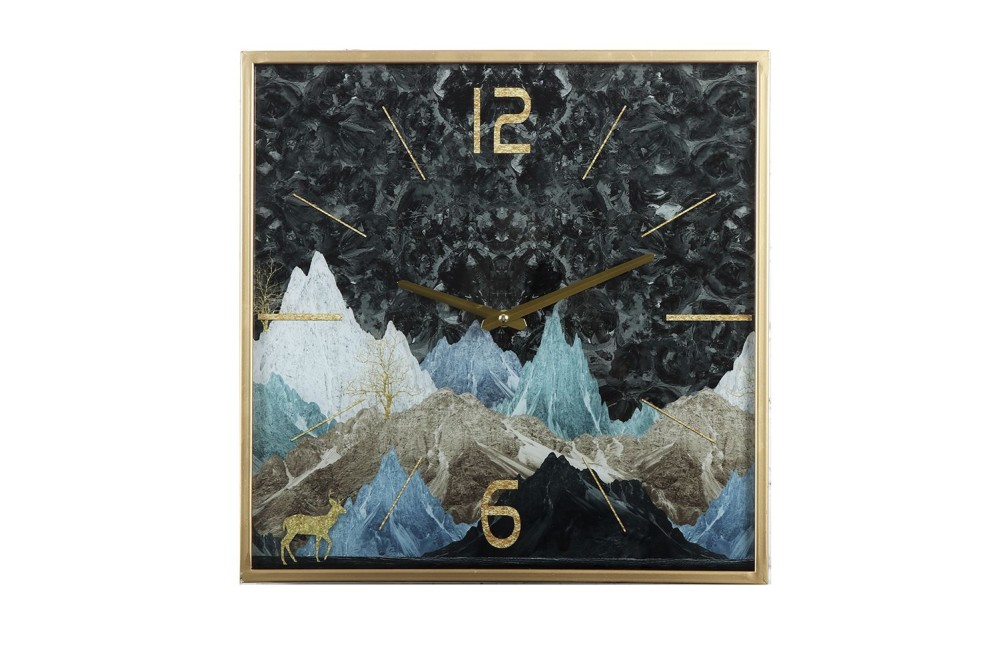 ΤΕΤΡΑΓΩΝΟ ΣΙΔΕΡΕΝΙΟ ΡΟΛΟΙ ΤΟΙΧΟΥ MOUNTAIN 40x40x4EK ΤΕΤΡΑΓΩΝΟ ΣΙΔΕΡΕΝΙΟ ΡΟΛΟΙ ΤΟΙΧΟΥ MOUNTAIN 40x40x4EK