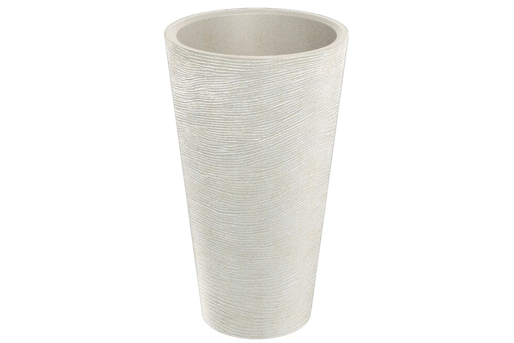 TUBRA ROUND SLIM SAND ΠΛΑΣΤΙΚΟ ΚΑΣΠΩ 60Χ60Χ120ΕΚ