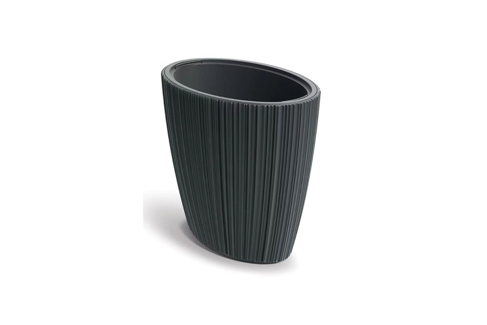 ORO OVAL ΣΚΟΥΡΟ ΓΚΡΙ ΠΛΑΣΤΙΚΟ ΚΑΣΠΩ 40Χ60Χ54ΕΚ