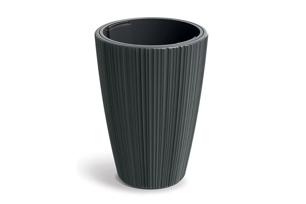 ORO ROUND ΣΚΟΥΡΟ ΓΚΡΙ ΠΛΑΣΤΙΚΟ ΚΑΣΠΩ Φ30Χ40ΕΚ