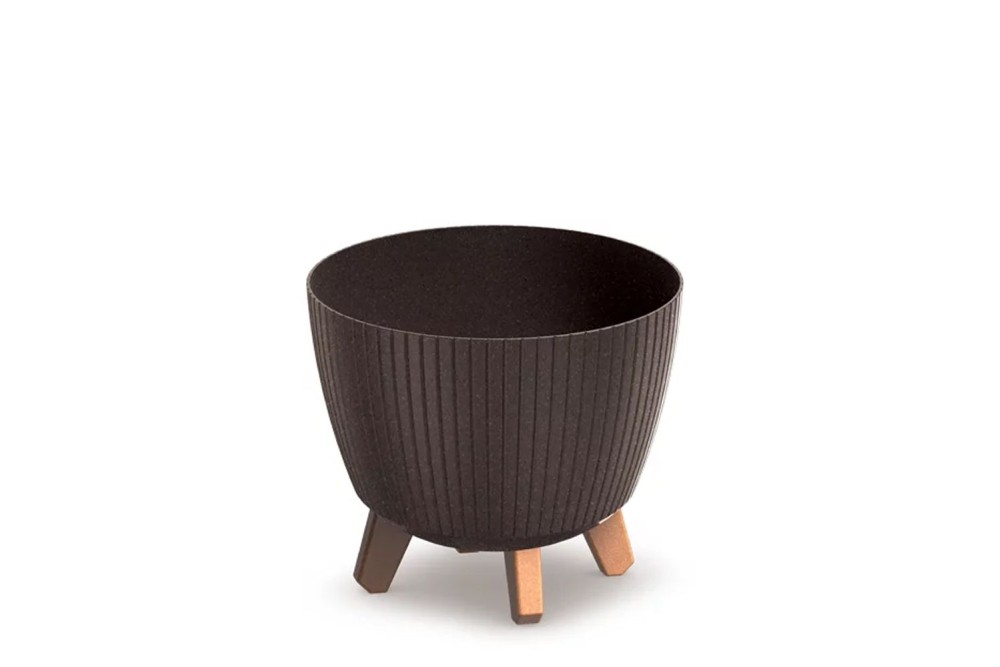 LAMIA ECO WOOD ΚΑΦΕ ΧΡΩΜΑ ΠΛΑΣΤΙΚΟ ΚΑΣΠΩ 23Χ23Χ20ΕΚ