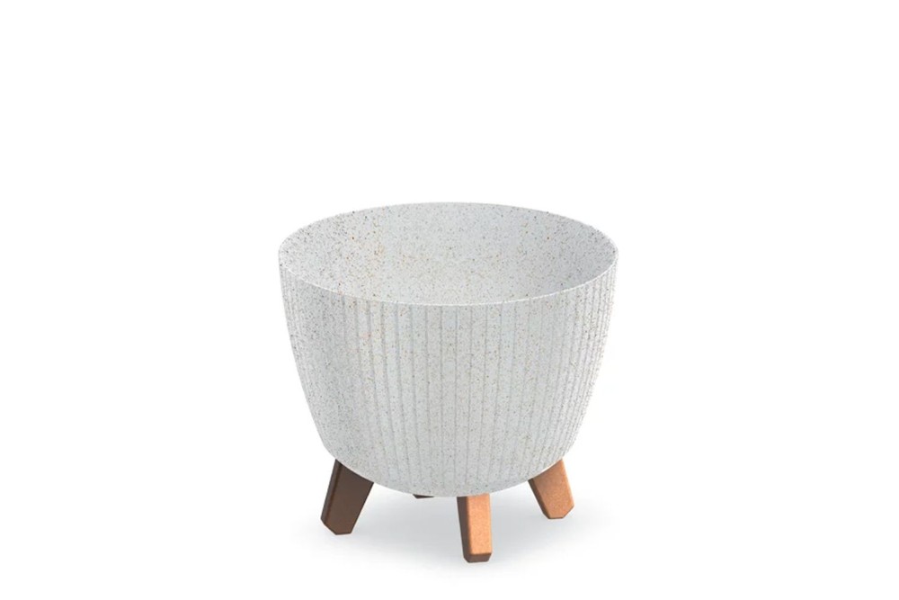 LAMIA ECO WOOD ΛΕΥΚΟ ΠΛΑΣΤΙΚΟ ΚΑΣΠΩ 23Χ23Χ20ΕΚ