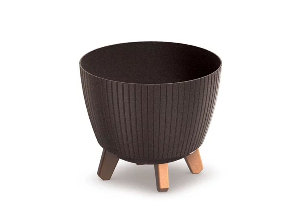 LAMIA ECO WOOD ΚΑΦΕ ΧΡΩΜΑ ΠΛΑΣΤΙΚΟ ΚΑΣΠΩ 29Χ29Χ24ΕΚ