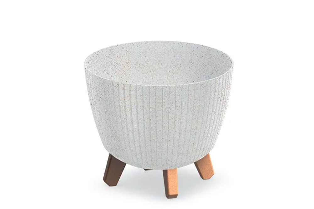 LAMIA ECO WOOD ΛΕΥΚΟ ΠΛΑΣΤΙΚΟ ΚΑΣΠΩ 29Χ29Χ24ΕΚ