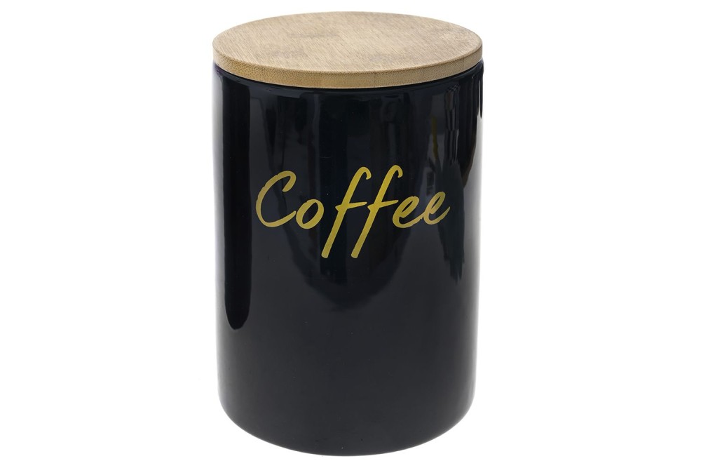 ΜΑΥΡΟ ΚΕΡΑΜΙΚΟ ΔΟΧΕΙΟ COFFEE ΜΕ BAMBOO ΚΑΠΑΚΙ 12X12X17EK 1100ml ΜΑΥΡΟ ΚΕΡΑΜΙΚΟ ΔΟΧΕΙΟ COFFEE ΜΕ BAMBOO ΚΑΠΑΚΙ 12X12X17EK 1100ml
