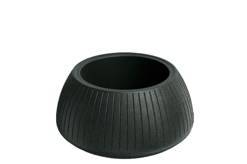 CORO BOWL SAND CHARCOAL ΠΛΑΣΤΙΚΟ ΚΑΣΠΩ 40Χ40Χ20ΕΚ