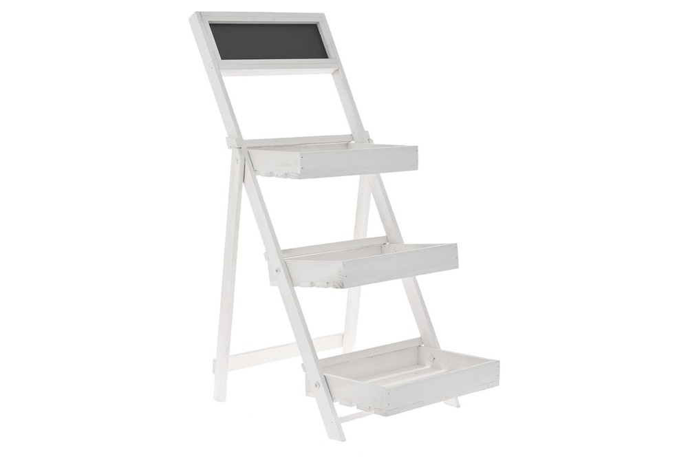 ΒΑΣΗ ΜΕ 3 ΤΕΛΑΡΑ ΞΥΛΙΝΗ ΛΕΥΚΗ  32Χ40Χ73 ΕΚ ΜΕ ΜΑΥΡΟΠΙΝΑΚΑ