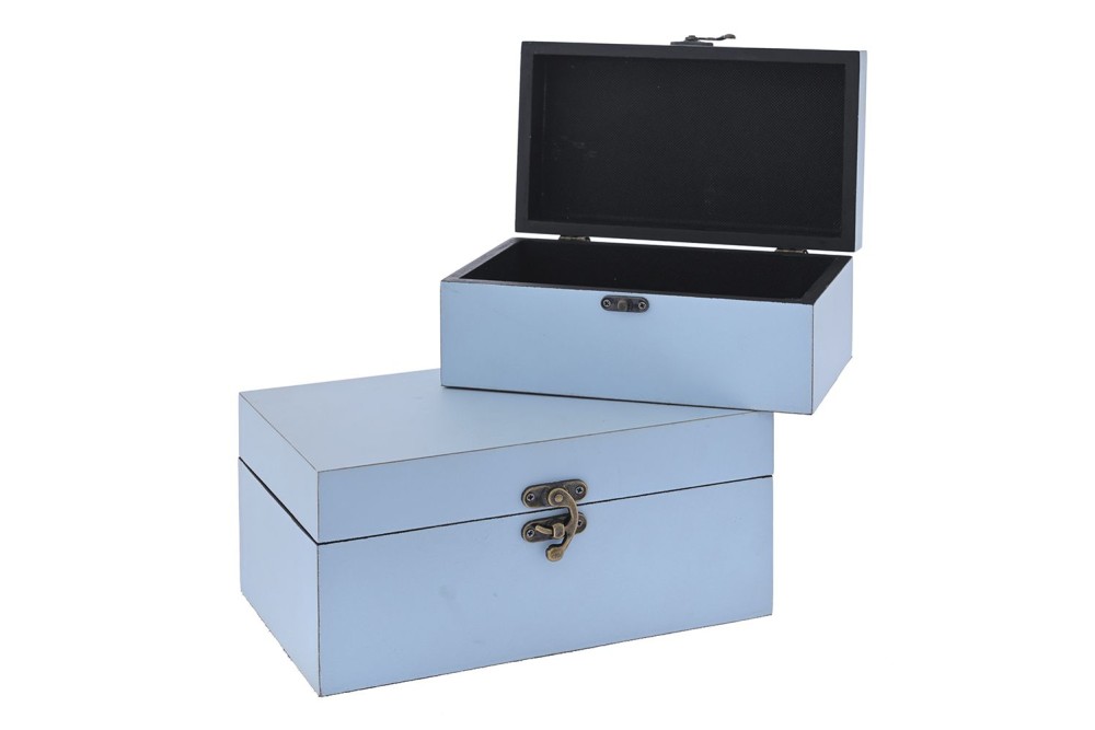 ΓΑΛΑΖΙΟ ΚΟΥΤΙ ΑΠΟΘΗΚΕΥΣΗΣ ΣΕΤ 2 26x16x12.5ΕΚ   21.5x13x9.5ΕΚ