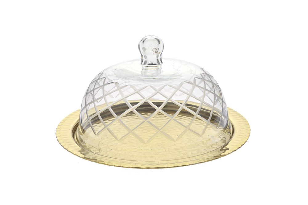 ΧΡΥΣΟΣ ΣΤΡΟΓΓΥΛΟΣ ΜΕΤΑΛΛΙΚΟΣ ΔΙΣΚΟΣ ΜΕ ΓΥΑΛΙΝΗ ΚΑΜΠΑΝΑ 28x18EK ΧΡΥΣΟΣ ΣΤΡΟΓΓΥΛΟΣ ΜΕΤΑΛΛΙΚΟΣ ΔΙΣΚΟΣ ΜΕ ΓΥΑΛΙΝΗ ΚΑΜΠΑΝΑ 28x18EK