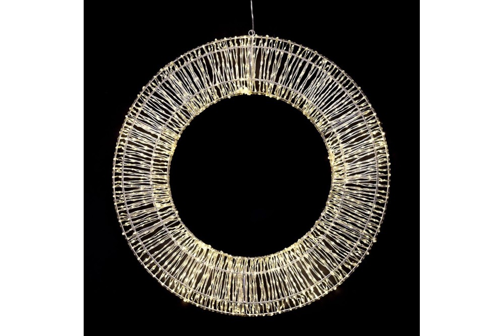 ΣΤΕΦΑΝΙ ΚΡΕΜΑΣΤΟ Φ60Χ7 ΕΚ 1200 LED ΖΕΣΤΟ ΛΕΥΚΟ ΕΞΩΤΕΡΙΚΟΥ ΧΩΡΟΥ IP44