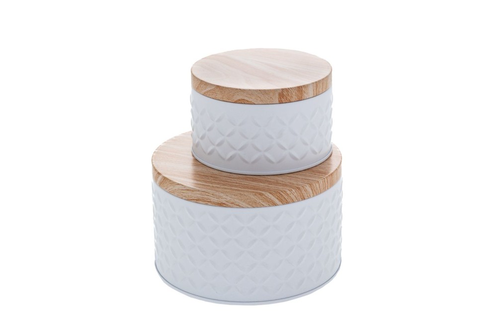 ΣΕΤ 2 ΛΕΥΚΑ ΜΕΤΑΛΛΙΚΑ ΚΟΥΤΙΑ 14x8EK 10x6EK ΣΕΤ 2 ΛΕΥΚΑ ΜΕΤΑΛΛΙΚΑ ΚΟΥΤΙΑ 14x8EK 10x6EK