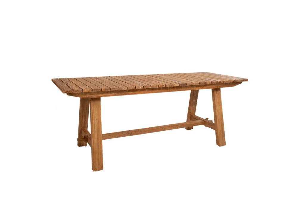 ΞΥΛΙΝΟ ΤΡΑΠΕΖΙ 220X75X78EK ΕΞΩΤΕΡΙΚΟΥ ΧΩΡΟΥ ΑΠΟ ΞΥΛΟ TEAK