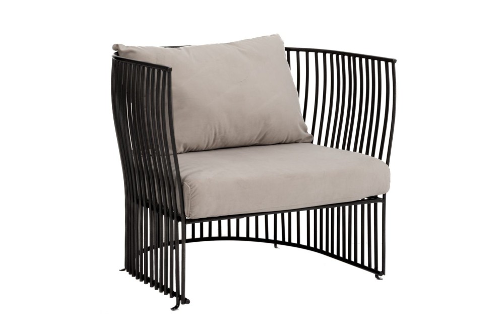 ΜΕΤΑΛΛΙΚΗ ΜΑΥΡΗ ΠΟΛΥΘΡΟΝΑ ΜΕ ΓΚΡΙ ΜΑΞΙΛΑΡΙ 74Χ67Χ65ΕΚ.