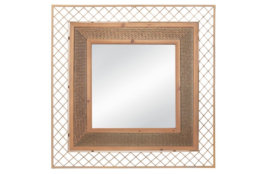 ΜΕΤΑΛΛΙΚΟΣ-ΞΥΛΙΝΟΣ ΚΑΘΡΕΦΤΗΣ 80Χ80ΕΚ ΤΕΤΡΑΓΩΝΟΣ