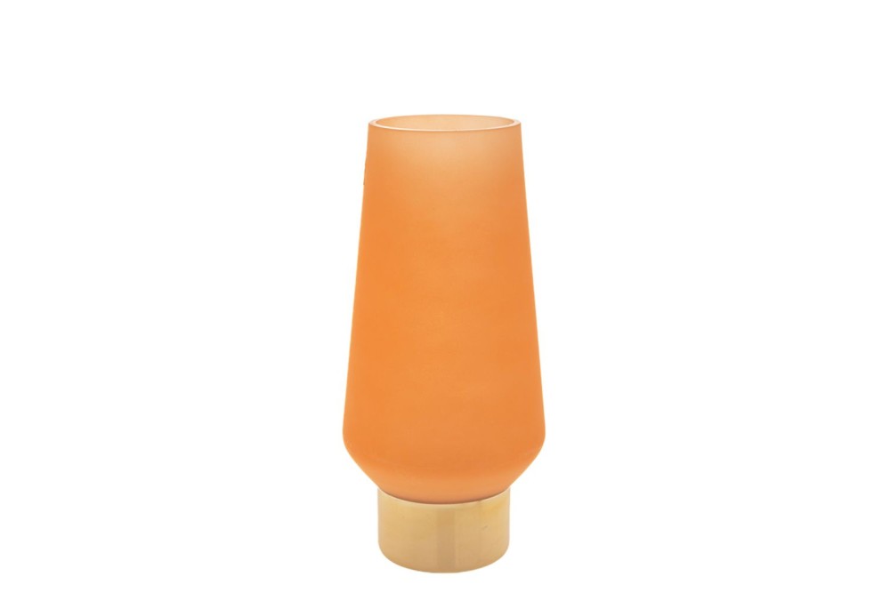 ΠΟΡΤΟΚΑΛΙ ΓΥΑΛΙΝΟ ΒΑΖΟ ΜΕ ΧΡΥΣΗ ΒΑΣΗ Φ11Χ35ΕΚ