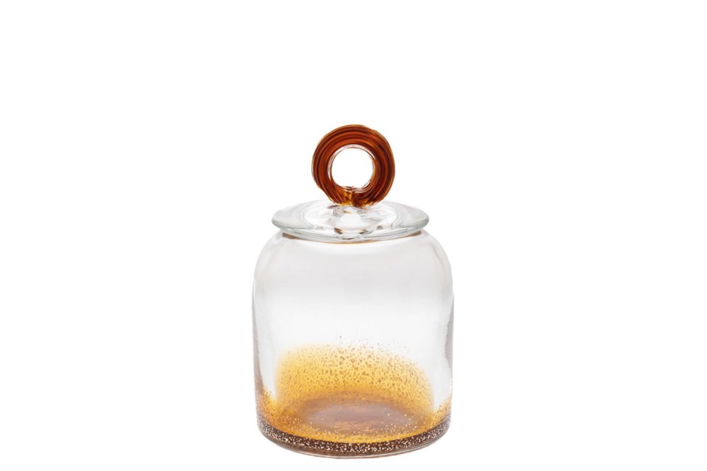 ΓΥΑΛΙΝΟ ΔΙΑΦΑΝΟ-ΚΑΦΕ ΒΑΖΟ ΜΕ ΚΑΠΑΚΙ Φ12Χ18.5ΕΚ