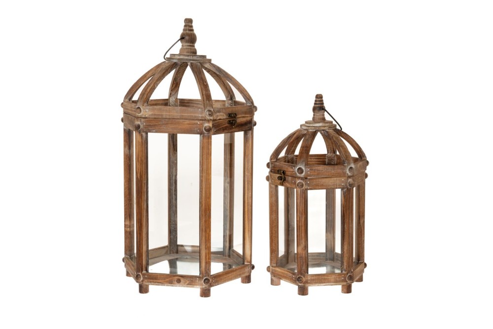 ΣΕΤ 2 ΚΑΦΕ ΞΥΛΙΝΟ ΕΞΑΓΩΝΟ ΦΑΝΑΡΙ 30Χ27Χ59 22Χ20Χ43ΕΚ ΣΕΤ 2 ΚΑΦΕ ΞΥΛΙΝΟ ΕΞΑΓΩΝΟ ΦΑΝΑΡΙ 30Χ27Χ59 22Χ20Χ43ΕΚ