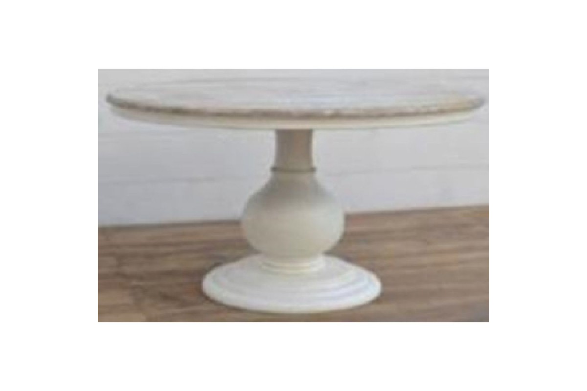 ΤΡΑΠΕΖΙ ΡΟΤΟΝΤΑ 152x152x76EK (WHITE WASH) ΞΥΛΙΝΟ