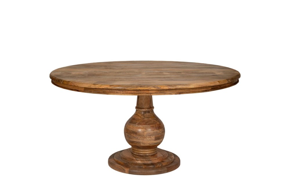 ΤΡΑΠΕΖΙ ΡΟΤΟΝΤΑ 152x152x78EK ΚΑΦΕ ΞΥΛΙΝΟ ΣΤΡΟΓΓΥΛΟ