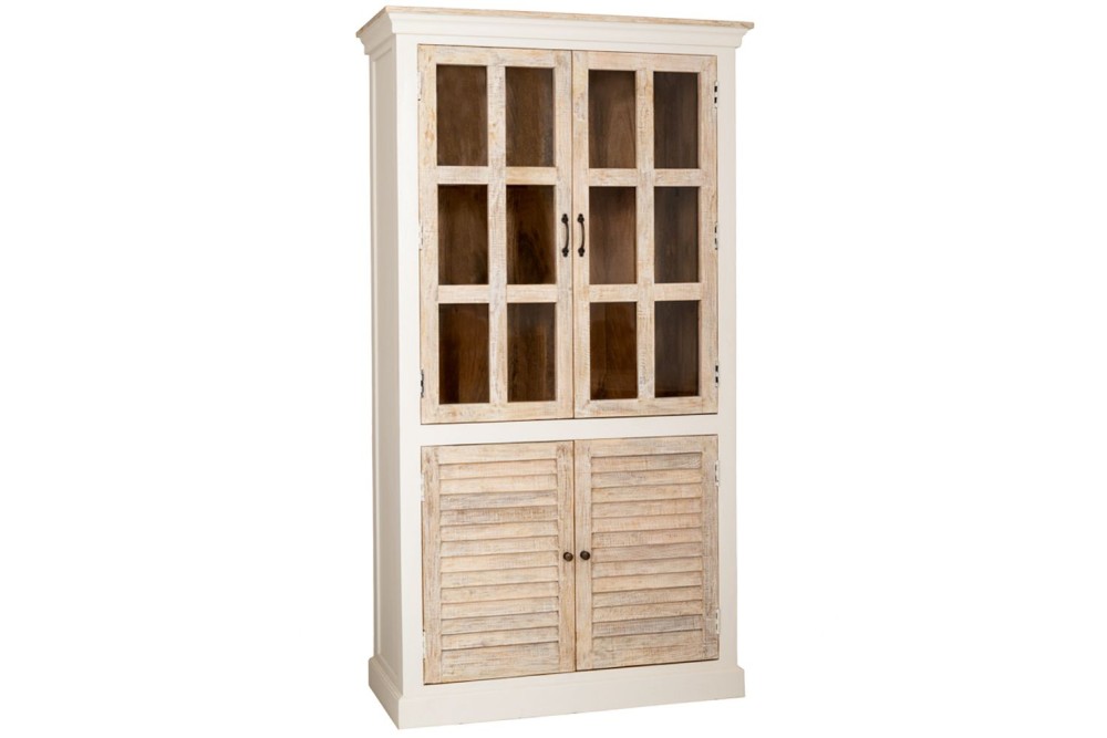 ΞΥΛΙΝΗ ΔΙΠΛΗ ΡΑΦΙΕΡΑ ΜΕ ΓΥΑΛΙ 105x45x200EK ΞΥΛΙΝΗ ΔΙΠΛΗ ΡΑΦΙΕΡΑ ΜΕ ΓΥΑΛΙ 105x45x200EK