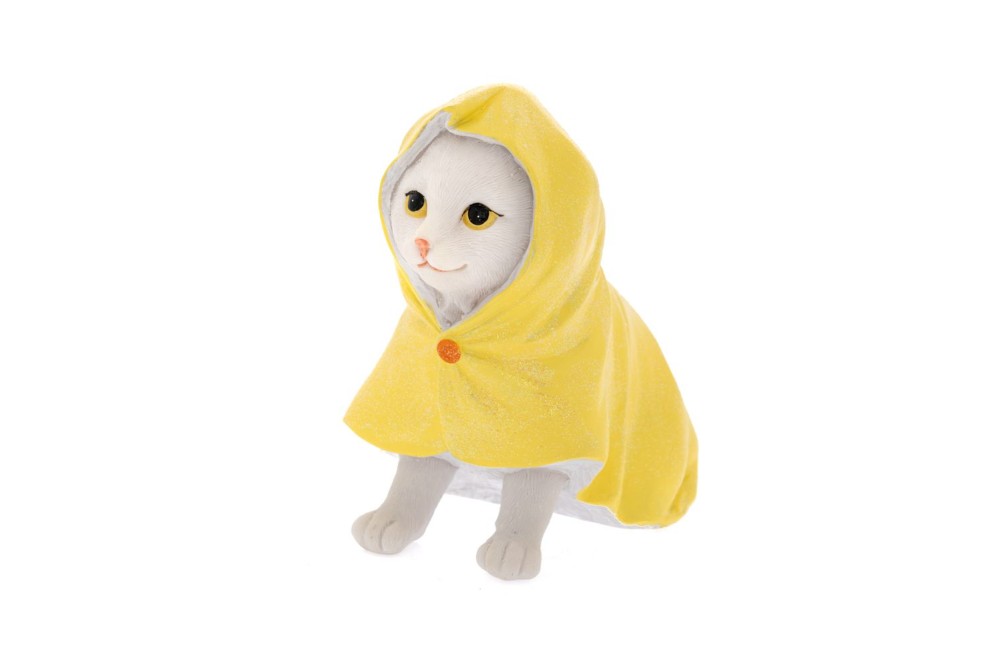 ΓΑΤΑ ΜΕ ΚΑΠΑ ΚΙΤΡΙΝΗ ΠΟΛΥΡΕΖΙΝ 14Χ9Χ14ΕΚ